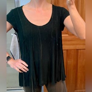 Bordeaux Swing-Style Short Sleeve Blouse